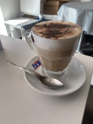 Cappuccino at the Azzurro Pasticceria bakery