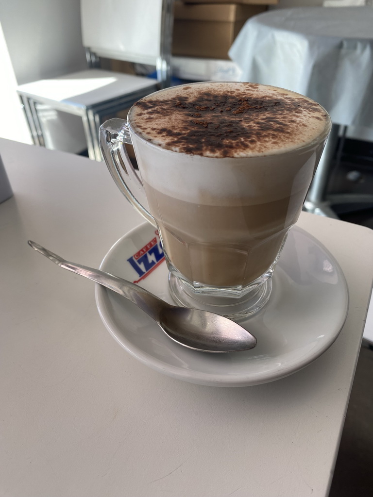 Cappuccino at the Azzurro Pasticceria bakery