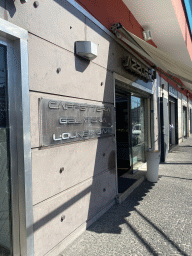 Front of the Azzurro Pasticceria bakery at the Via della Stadera street