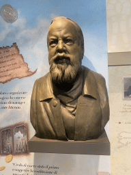 Bust of Anton Dohrn at the Museo Darwin Dohrn museum