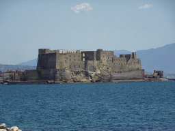 The Castel dell`Ovo castle, viewed from the Via Francesco Caracciolo street
