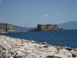 The Castel dell`Ovo castle, viewed from the Via Francesco Caracciolo street