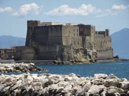 The Castel dell`Ovo castle, viewed from the Via Partenope street