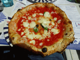 Pizza Margherita at the Pizzeria Sorbillo restaurant