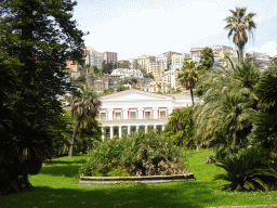 Garden and front of the Museo Pignatelli museum, viewed from the Riviera di Chiaia street