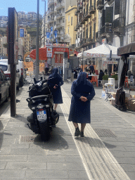 Nuns at the Riviera di Chiaia street