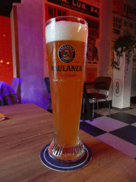 Paulaner beer at the Grifone restaurant