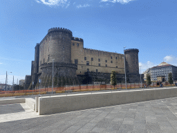 Northeast side of the Castel Nuovo castle, viewed from the Piazza Municipio square