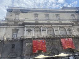 West facade of the Teatro di San Carlo theatre at the Piazza Trieste e Trento square