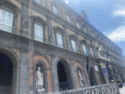 West side of the Royal Palace of Naples at the Piazza del Plebiscito square