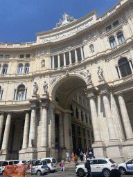 South entrance of the Galleria Umberto I gallery at the Via San Carlo street