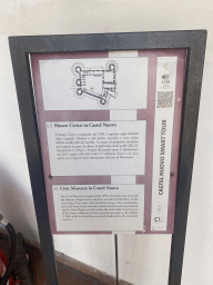 Map and information on the Civic Museum at the Castel Nuovo castle