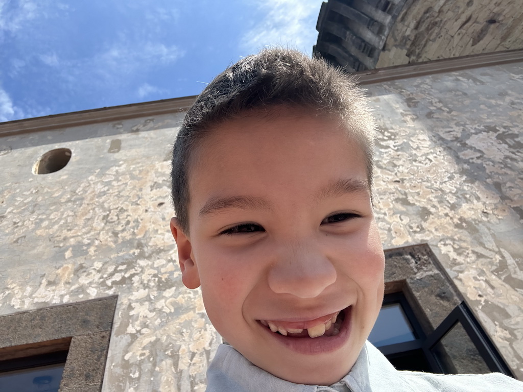 Max at the Pedro de Toledo Loggia at the Third Floor of the Civic Museum at the Castel Nuovo castle