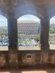 Northeast side of the Royal Palace of Naples, viewed from the Third Floor of the Civic Museum at the Castel Nuovo castle