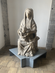 Statue near the Palatine Chapel at the Castel Nuovo castle