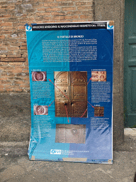 Information on the bronze portal at the Vestibule of the Castel Nuovo castle