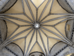 Ceiling of the Baron`s Hall at the Castel Nuovo castle