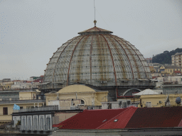 Dome of the Galleria Umberto I gallery, viewed from the northwest side of the roof of the Castel Nuovo castle