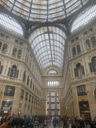 East side of the interior of the Galleria Umberto I gallery