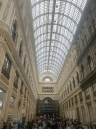 West side of the interior of the Galleria Umberto I gallery