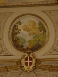 Painting above the balcony at the Teatro di Corte theatre at the Royal Palace of Naples