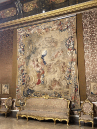 Tapestry, sofa and chairs at the Third Anteroom at the Royal Palace of Naples