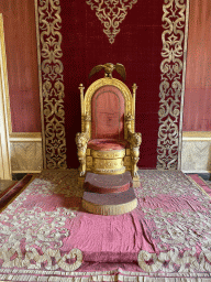 Throne at the Throne Room at the Royal Palace of Naples