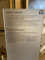 Information on the Oratory at the Royal Palace of Naples