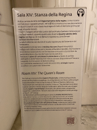 Information on the Queen`s Room at the Royal Palace of Naples