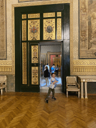 Max at the door from the Hercules Hall to the Back Room at the Royal Palace of Naples