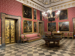 Interior of the Don Quixote`s Hall at the Royal Palace of Naples