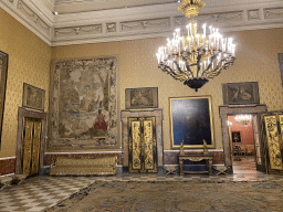 Interior of the Guards Hall at the Royal Palace of Naples