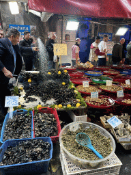 Seafood at the Fish Market at the 4a Traversa Garibaldi street
