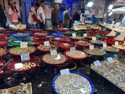 Seafood at the Fish Market at the 4a Traversa Garibaldi street