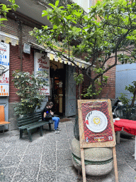 Front of the Pastificio La Torre pasta store at the Via Sopramuro street