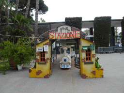 Tourist train station at the Zoo di Napoli