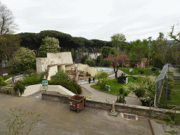 Brown Bear enclosure at the Zoo di Napoli, viewed from the upper area