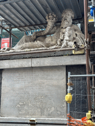 Front of the Statue of the Nile at the Piazzetta Nilo square