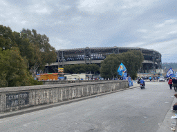 The north side of the Stadio Diego Armando Maradona stadium, viewed from the Via Claudio street, just before the football match SSC Napoli - Salernitana