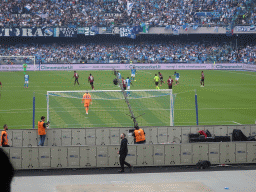 SSC Napoli in the attack at the Stadio Diego Armando Maradona stadium, viewed from the Curva A Inferiore grandstand, during the football match SSC Napoli - Salernitana