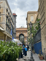 The Via Vincenzo Bellini street and south entrance to the Galleria Principe di Napoli gallery