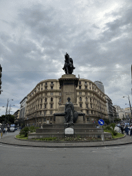Front of the Vittorio Emanuele II Monument at the Piazza Giovanni Bovio square