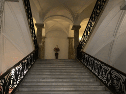 Staircase from the Ground Floor to the First Floor of the Museo di Capodimonte museum