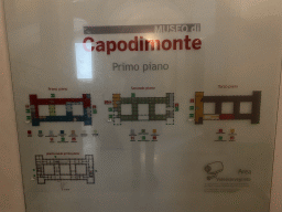 Floorplan of the Museo di Capodimonte museum