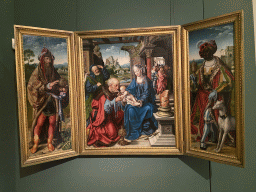 Triptych at the First Floor of the Museo di Capodimonte museum