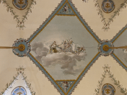 Fresco on the ceiling of the Salone delle Feste room at the First Floor of the Museo di Capodimonte museum
