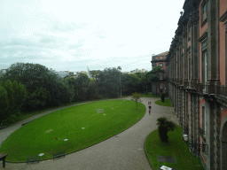 South side of the  Real Basco di Capodimonte park with the facade of the Museo di Capodimonte museum, viewed from the First Floor