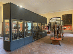Armours and weapons at the First Floor of the Museo di Capodimonte museum