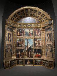 Retable of Saint Helen at the exhibition `Gli Spagnoli a Napoli` at the Lower Floor of the Museo di Capodimonte museum