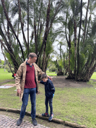 Tim and Max at the Real Basco di Capodimonte park